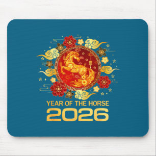 Chinese New Year 2026 Year Of The Horse Lunar New Mouse Mat