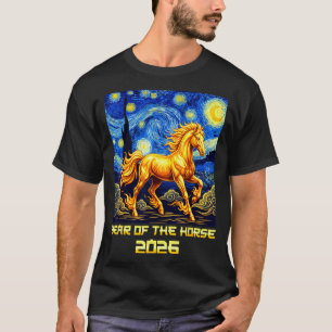 Chinese New Year 2026 Year Of The Horse Lunar New  T-Shirt