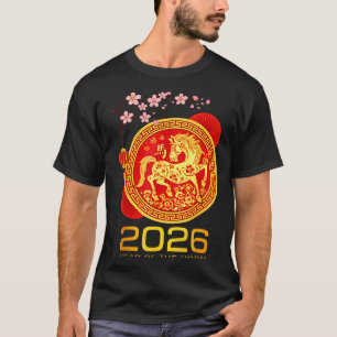 Chinese New Year 2026 Year Of The Horse Lunar New  T-Shirt