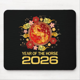 Chinese New Year 2026 Year Of The Horse Mouse Mat
