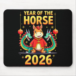 Chinese New Year 2026 Year Of The Horse Mouse Mat