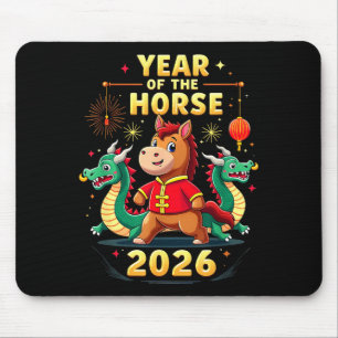 Chinese New Year 2026 Year Of The Horse Mouse Mat