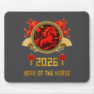 Chinese New Year 2026 Year Of The Horse Mouse Mat