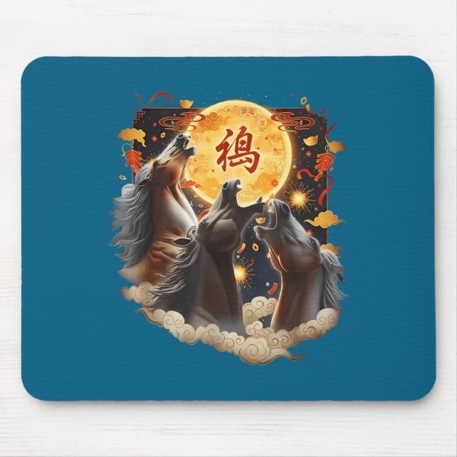 Chinese New Year 2026 Year Of The Horse  Mouse Mat (Front)