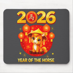 Chinese New Year 2026 Year Of The Horse Mouse Mat