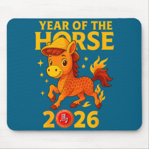 Chinese New Year 2026 Year Of The Horse  Mouse Mat