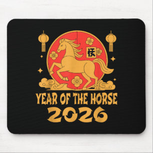 Chinese New Year 2026 Year Of The Horse  Mouse Mat