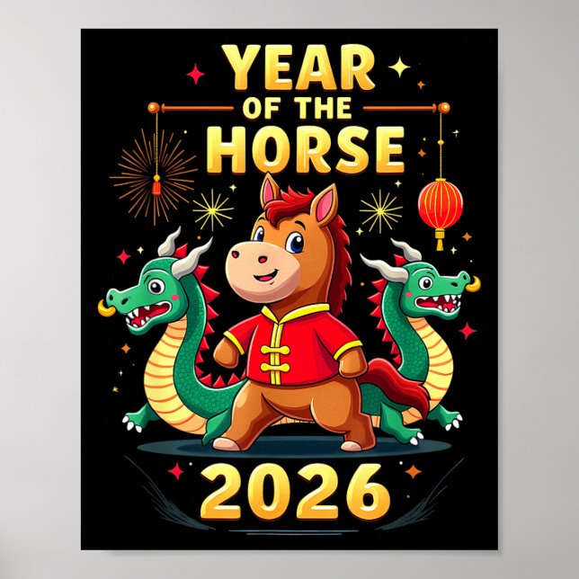 Chinese New Year 2026 Year Of The Horse  Poster (Front)