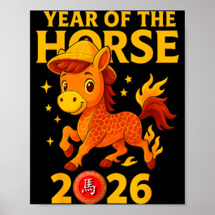 Chinese New Year 2026 Year Of The Horse Poster