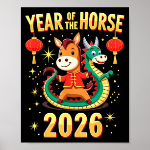 Chinese New Year 2026 Year Of The Horse  Poster