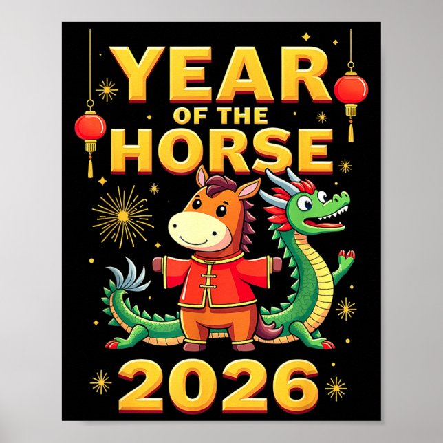 Chinese New Year 2026 Year Of The Horse  Poster (Front)
