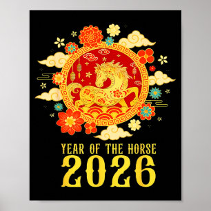 Chinese New Year 2026 Year Of The Horse Poster