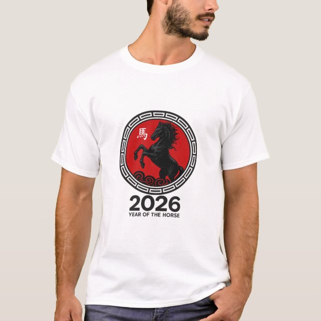 Chinese New Year 2026 Year of the Horse T-Shirt (Front)