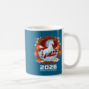 Chinese New Year 2026 Year Of The Ice Horse  Coffee Mug