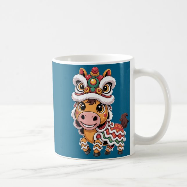 Chinese New Year 2026 Year Of The Kawaii Horse Lio Coffee Mug (Right)