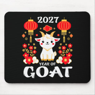 Chinese New Year 2027 Year Of The Goat 2027 New Ye Mouse Mat