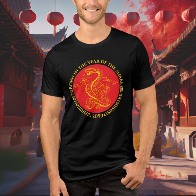 Chinese New Year Born in the Year of the Snake Tri-Blend Shirt (Creator Uploaded)