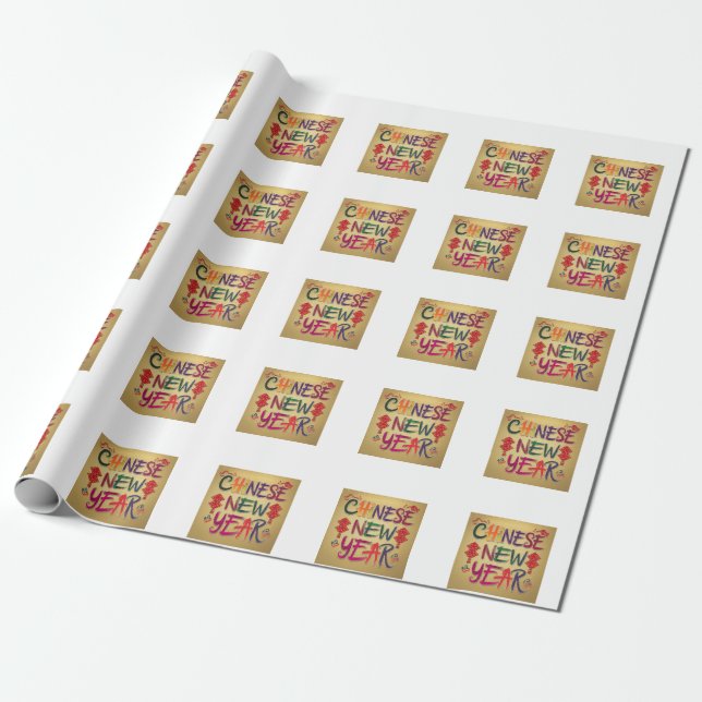 Chinese New year change Wrapping Paper (Unrolled)