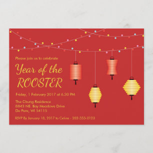 Chinese New Year Customised Party Invitation