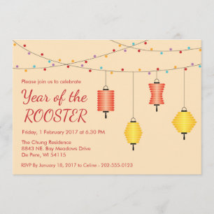 Chinese New Year Customised Party Invitation