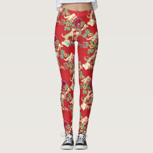 chinese new year dog leggings