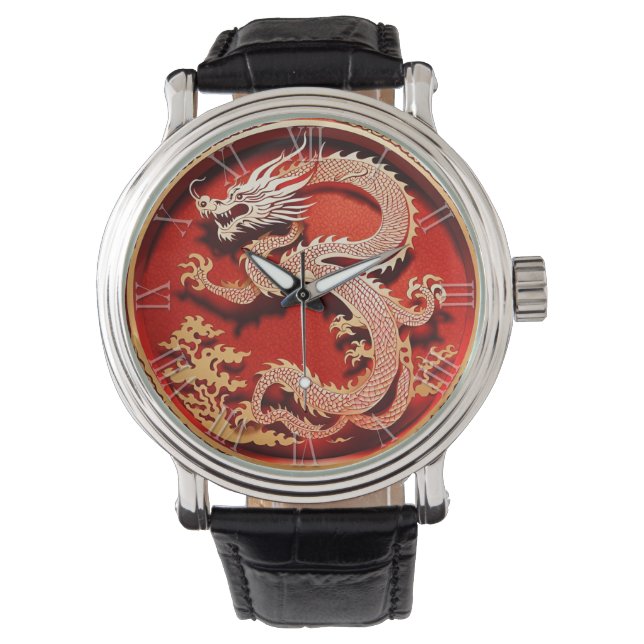 Chinese New Year Dragon 2024 "paper-cut" MW Watch (Front)