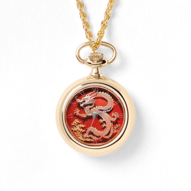 Chinese New Year Dragon 2024 "paper-cut" W Watch (Front)