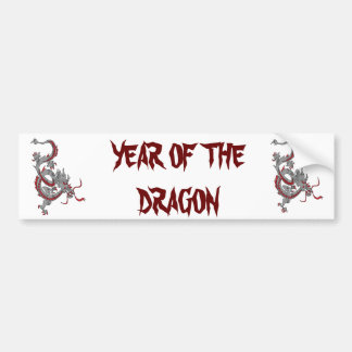 Chinese New Year Dragon Bumper Sticker