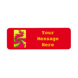 Chinese New Year Dragon Custom Labels