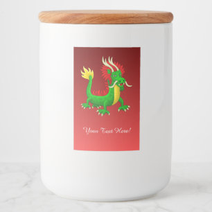 Chinese New Year Dragon Food Label
