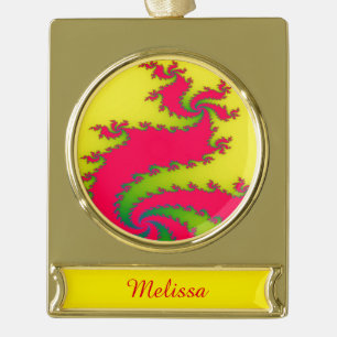 Chinese New Year Dragon Fractal Custom Ornament