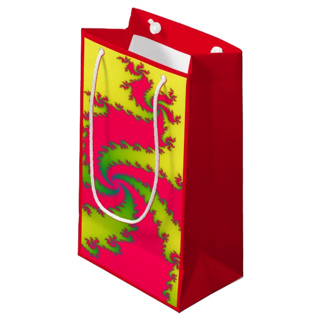 Chinese New Year Dragon Fractal Gift Bag (Front Angled)