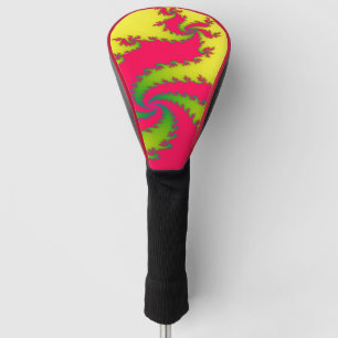 Chinese New Year Dragon Fractal Golf Driver Cover