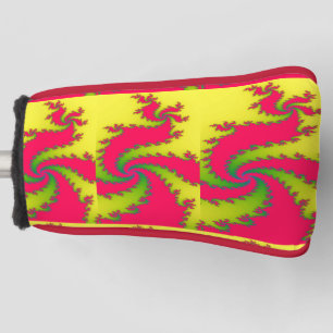 Chinese New Year Dragon Fractal Golf Putter Cover