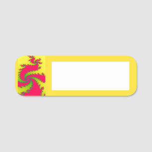 Chinese New Year Dragon Fractal Name Tag