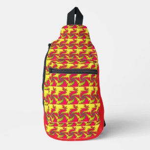 Chinese New Year Dragon Fractal Sling Bag