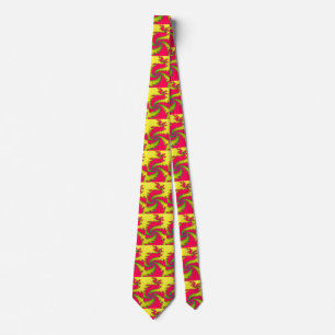Chinese New Year Dragon Fractal Tie