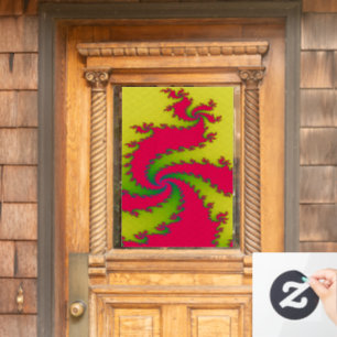 Chinese New Year Dragon Fractal Window Cling