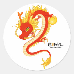 Chinese New Year Dragon Sticker