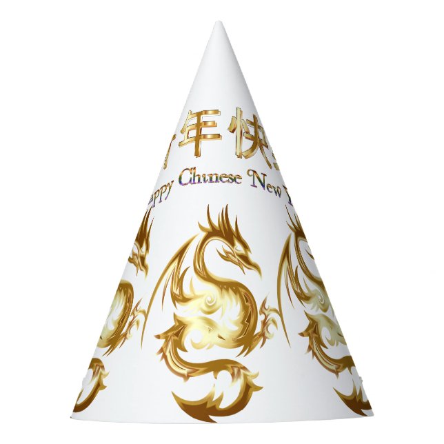 Chinese New Year Dragon Thunder_Cove Party Hat (Front)