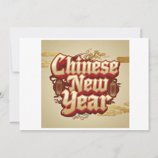 Chinese New year Festival  Invitation (Front)