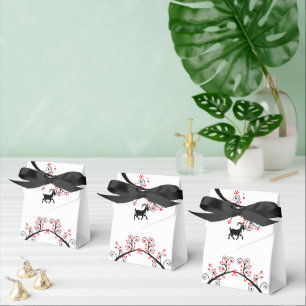 Chinese New Year Goat and Red Blossoms Favour Box