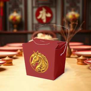 Chinese New Year Gold Horse- Favour Box