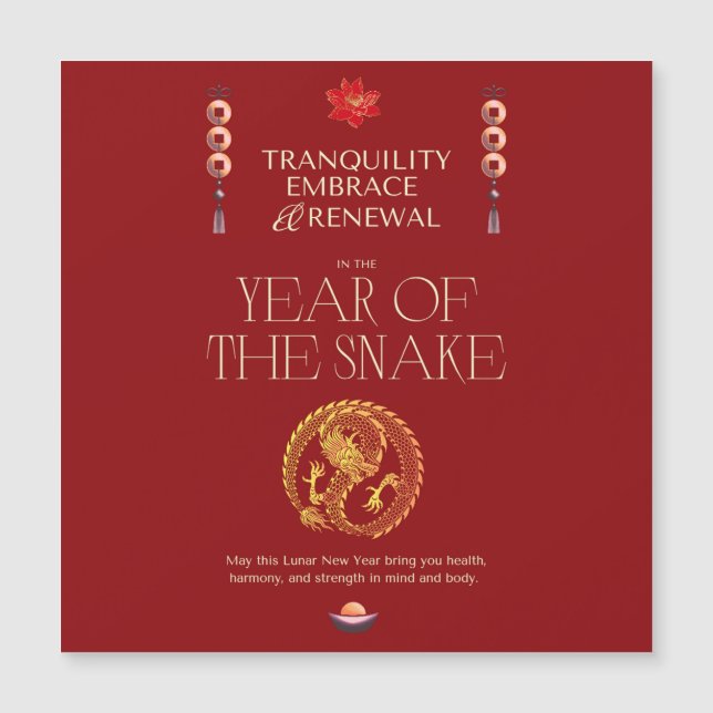 CHINESE NEW YEAR GREETING CARD  (Front)