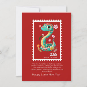 Chinese New Year Greeting Card 2025