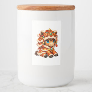 Chinese New Year Horse 2026 Zodiac Food Label