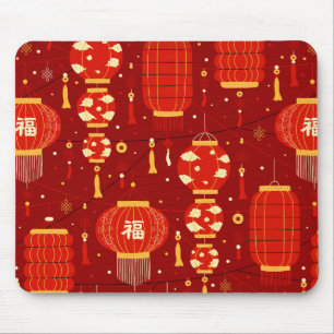 Chinese New Year Lamps Mouse Mat