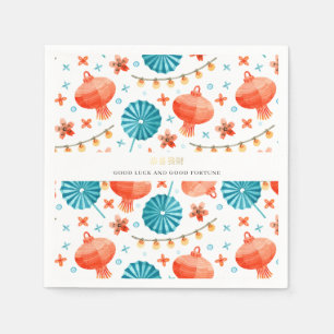 Chinese New Year   Lantern Pattern Napkin
