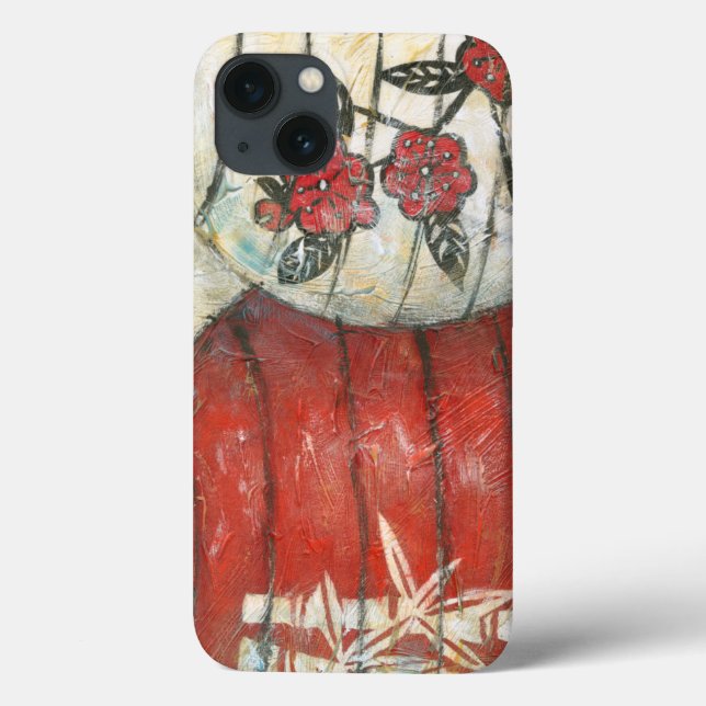 Chinese New Year Lanterns with Floral Print Case-Mate iPhone Case (Back)