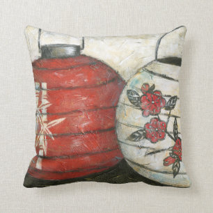 Chinese New Year Lanterns with Floral Print Cushion
